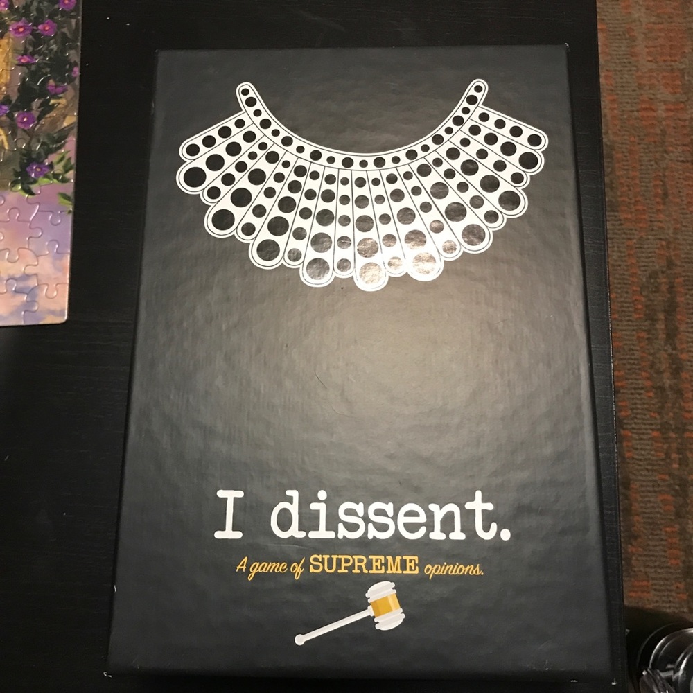 I dissent board game - rbg
